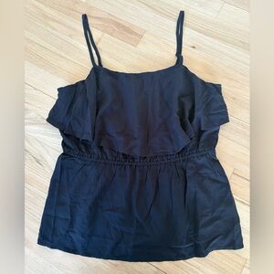 Old Navy Black Ruffle Top